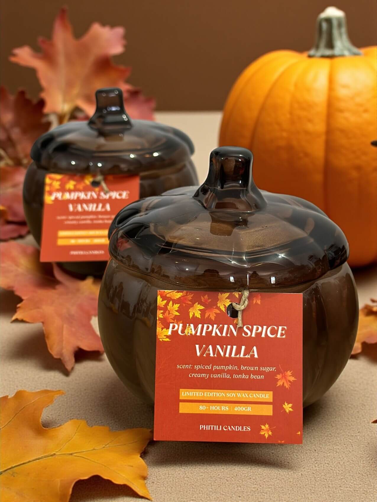 Brown Pumpkin candle 400gr